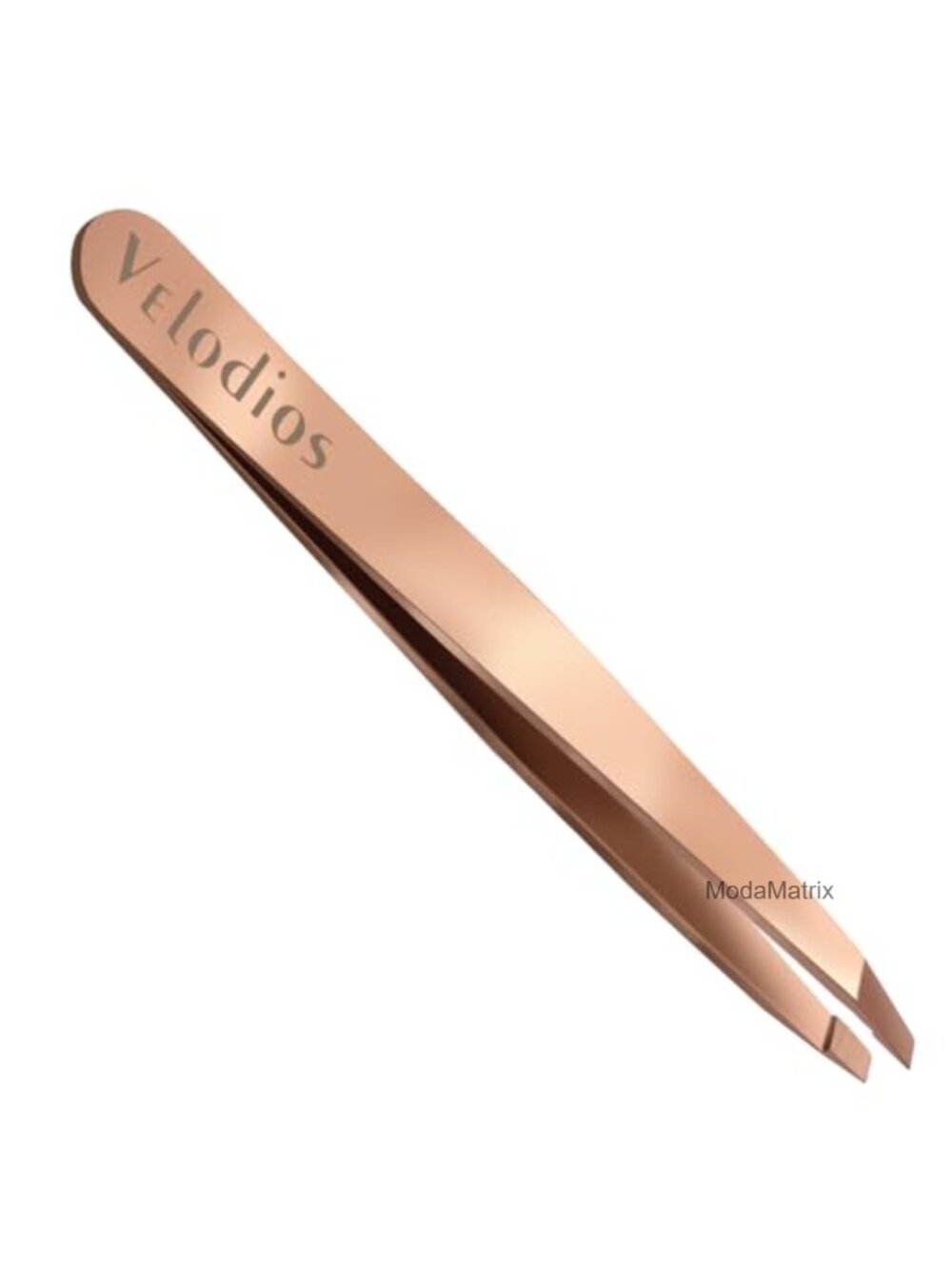 Stainless Steel Slant Tip Tweezers Precision Eyebrow Hair Removal